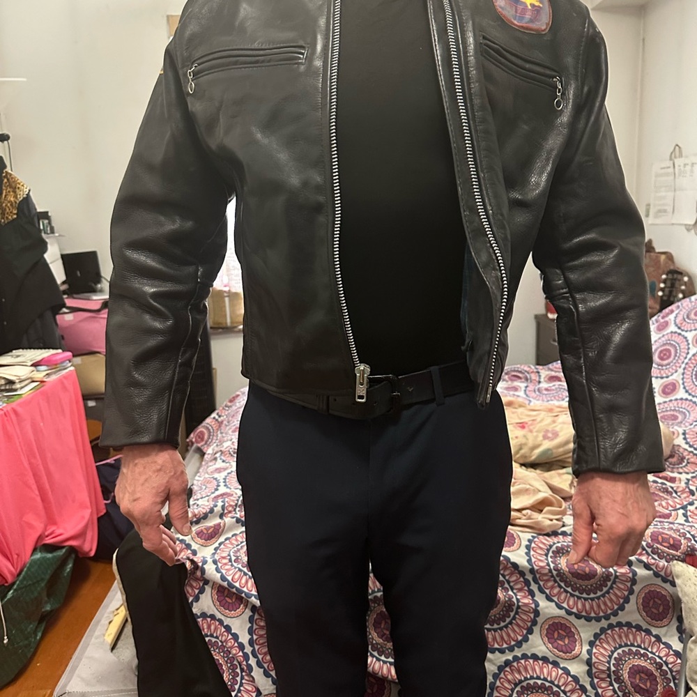 Vanson Comet Ducati Black leather jacket Made in USA 🇺🇸 first quality!!